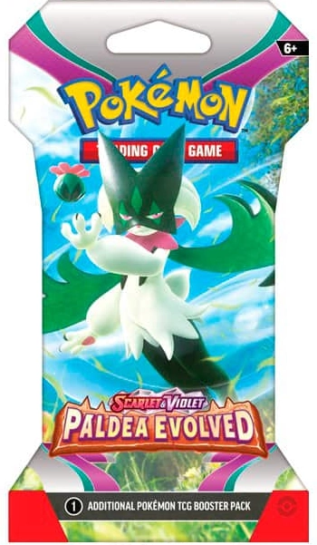 SV02: Paldea Evolved (PAL) - Sleeved Booster Pack [Meowscarada]