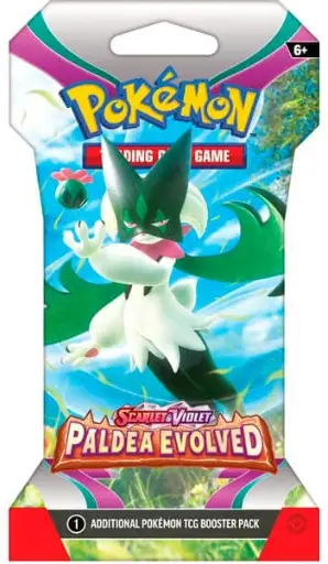 SV02: Paldea Evolved (PAL) - Sleeved Booster Pack [Meowscarada]