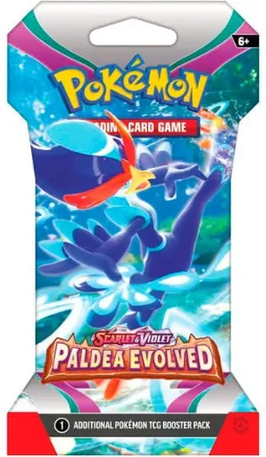 SV02: Paldea Evolved (PAL) - Sleeved Booster Pack [Quaquaval]