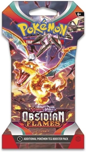 SV03: Obsidian Flames (OBF) - Sleeved Booster Pack [Charizard]