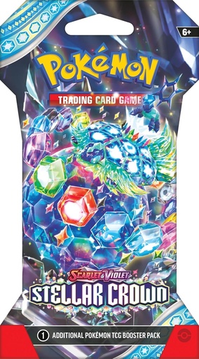 SV07: Stellar Crown (SCR) - Sleeved Booster Pack [Terapogos]